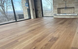 Nashville hardwood floor refinishing project in modern home