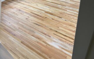 Refinished hardwood floors in a Nashville home
