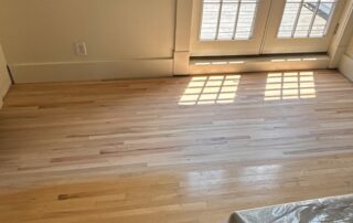 Hardwood floor sanding and finishing project in Nashville, TN
